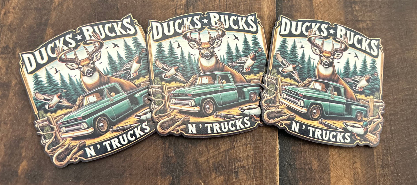 Ducks Bucks N Trucks UV Printed Patch