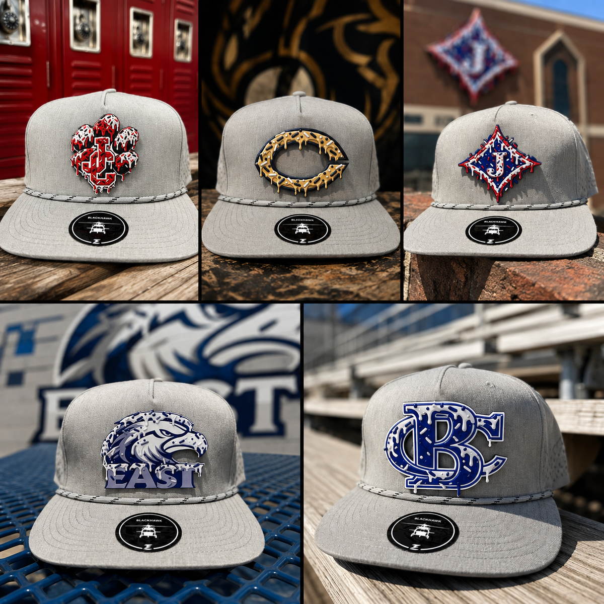 School spirit drip hat